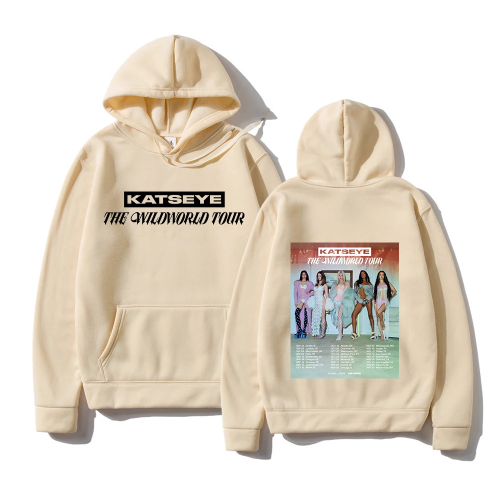 KATSEYE THE WILDWORLD TOUR 2026 Hoodie PINKY UP 2 Album Women Hoodie Autumn Winter Clothes Vintage Sweatshirt for Fans Gifts