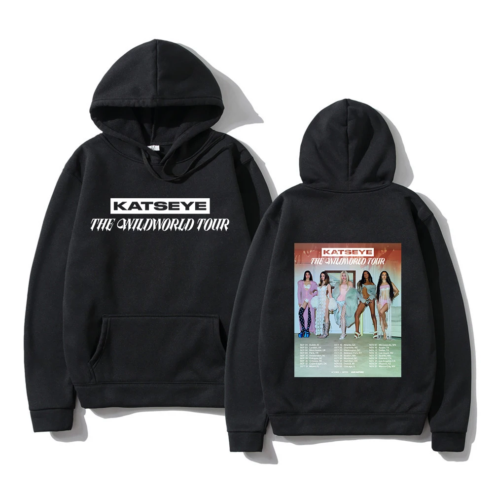 KATSEYE THE WILDWORLD TOUR 2026 Hoodie PINKY UP 2 Album Women Hoodie Autumn Winter Clothes Vintage Sweatshirt for Fans Gifts