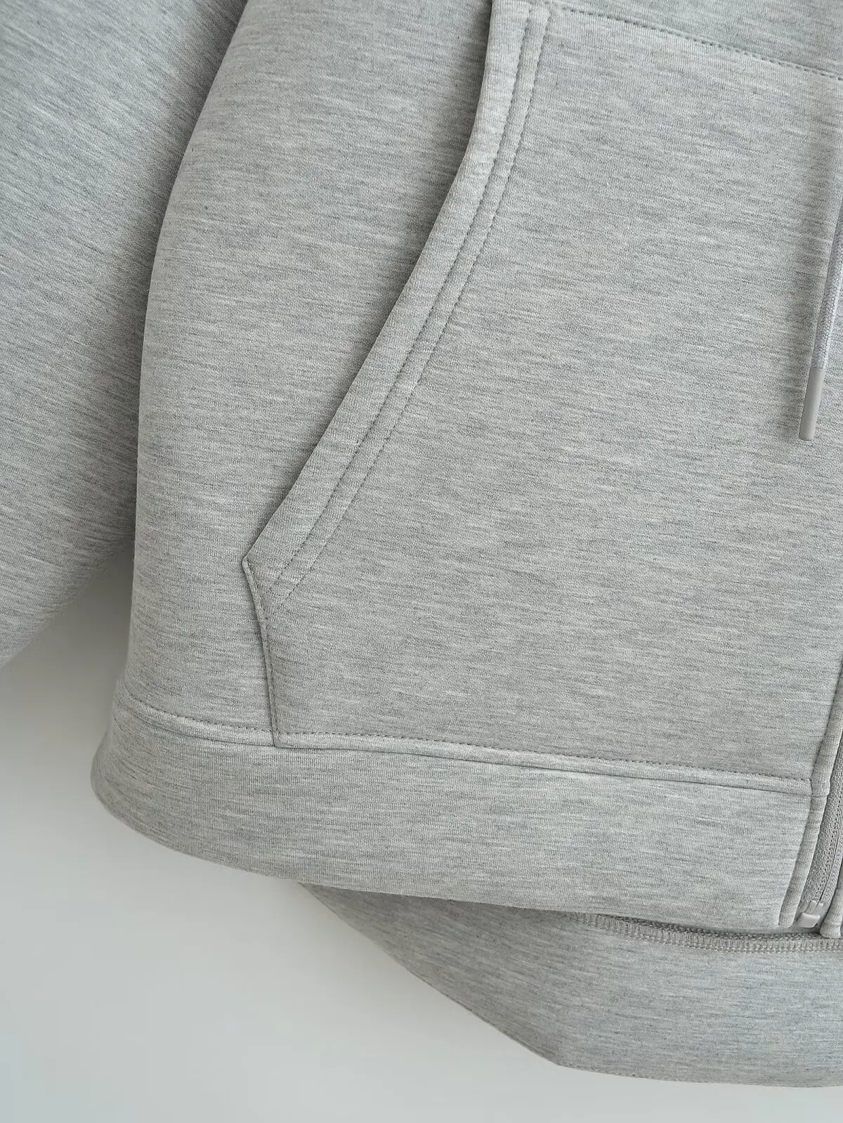 DUOPERI Women Fashion Solid Front Zipper Hooded Sweatshirt Casual Long Sleeves Jackets Female Chic Lady Outfits