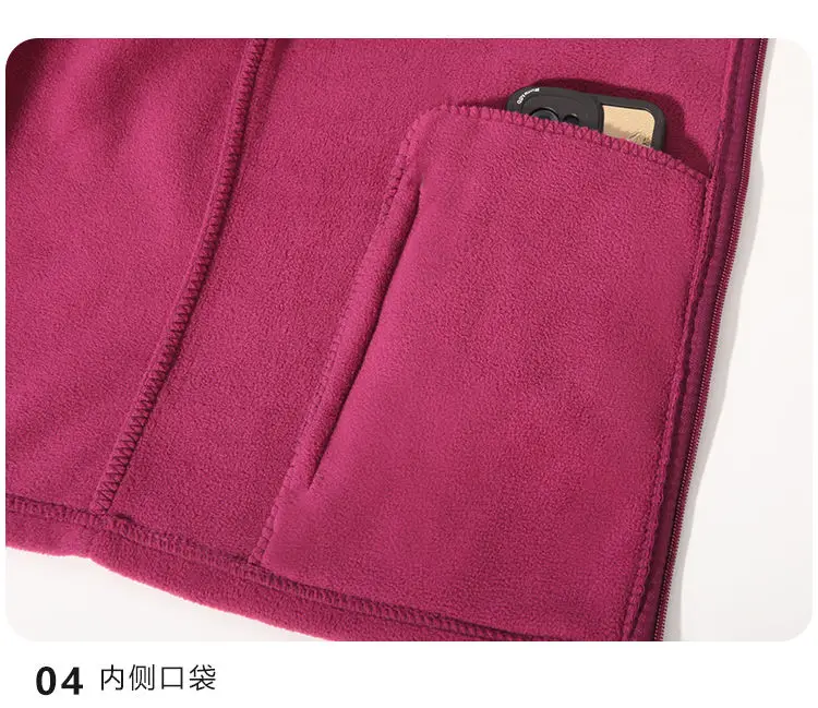 Women Thickened Fleece Winter Jacket Embroidery Zipper Thermal Plush Polar Fleece High Collar Cardigan Coats Outdoor Sweatshirt