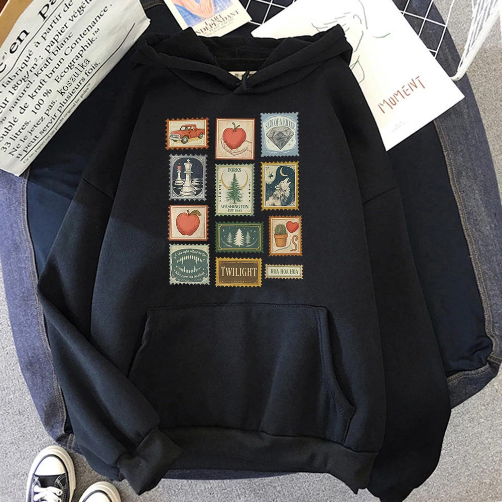 Twilight Forks Halloween Gift 2025 Hoodie Book Lover Retro Women/men Hoodies Autumn Winter Clothes Aesthetic Sweatshirt Vintage