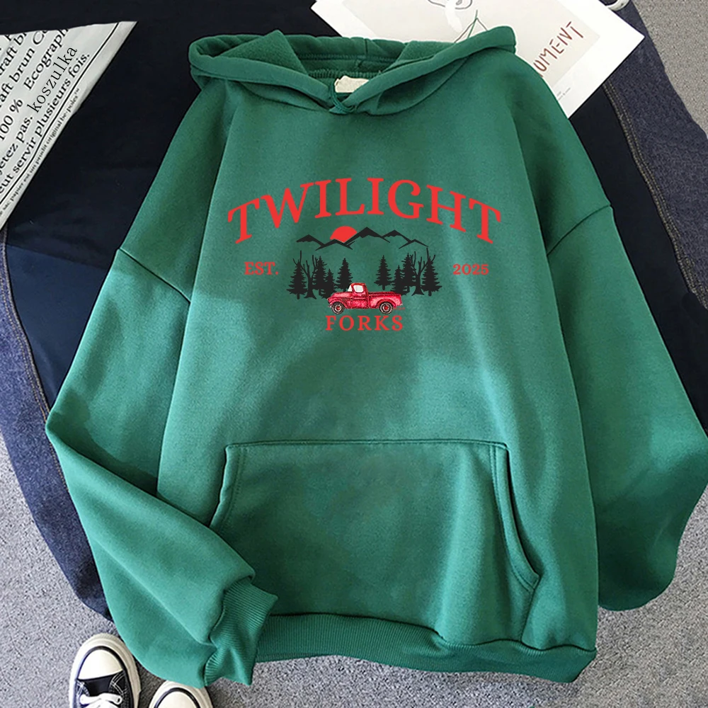 Twilight Forks Halloween Gift 2025 Hoodie Book Lover Retro Women/men Hoodies Autumn Winter Clothes Aesthetic Sweatshirt Vintage