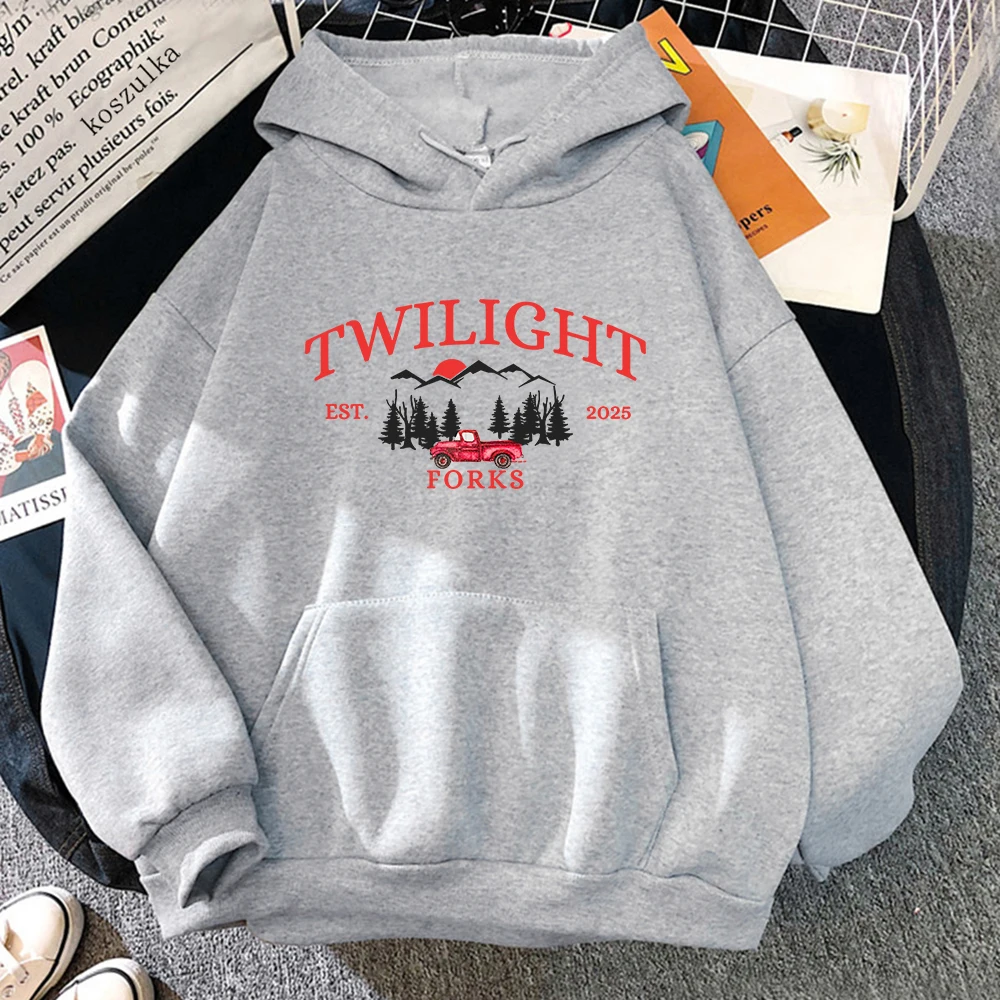 Twilight Forks Halloween Gift 2025 Hoodie Book Lover Retro Women/men Hoodies Autumn Winter Clothes Aesthetic Sweatshirt Vintage