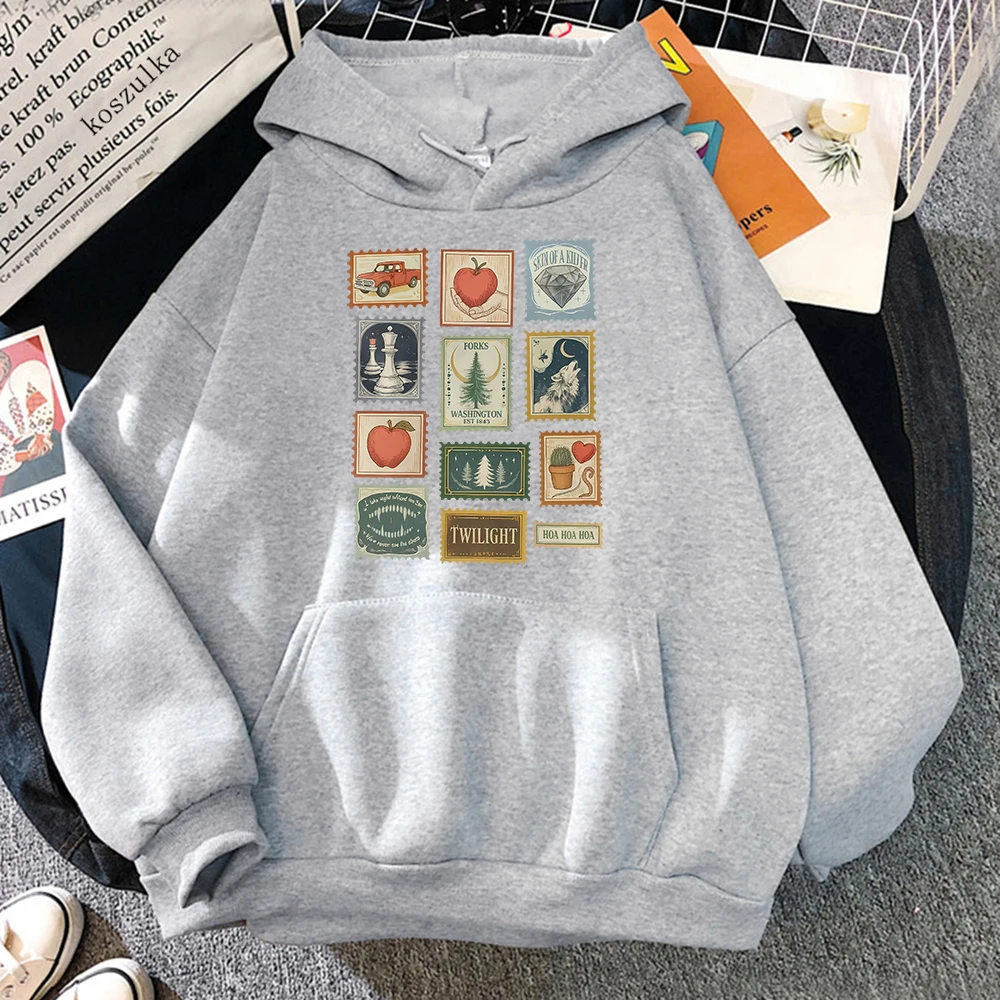 Twilight Forks Halloween Gift 2025 Hoodie Book Lover Retro Women/men Hoodies Autumn Winter Clothes Aesthetic Sweatshirt Vintage