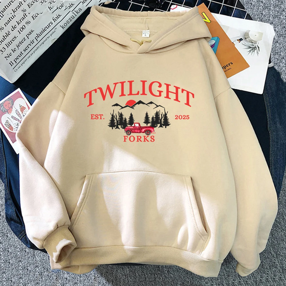 Twilight Forks Halloween Gift 2025 Hoodie Book Lover Retro Women/men Hoodies Autumn Winter Clothes Aesthetic Sweatshirt Vintage