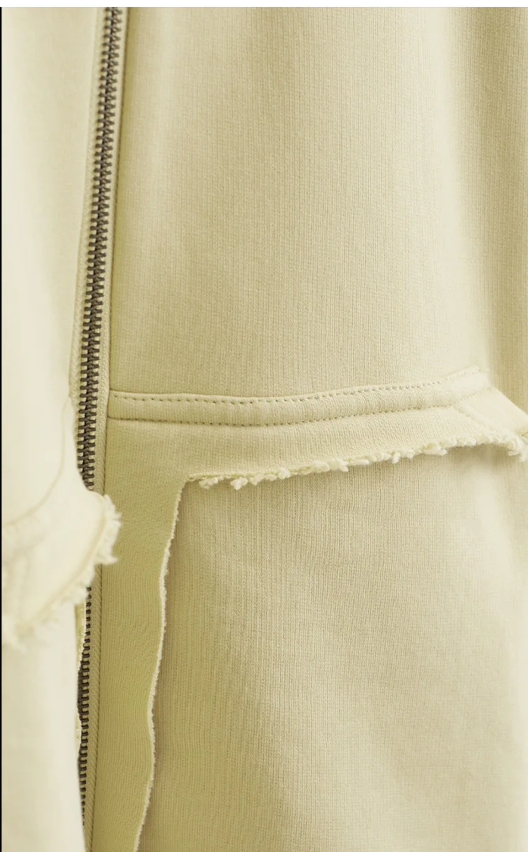 Unisex Style~Loose-Fitting Hooded Sweatshirt, Designer-Style Women's Top, Pure Cotton Zip-Up Jacket, Couple's Style, New Spring 2026 Model