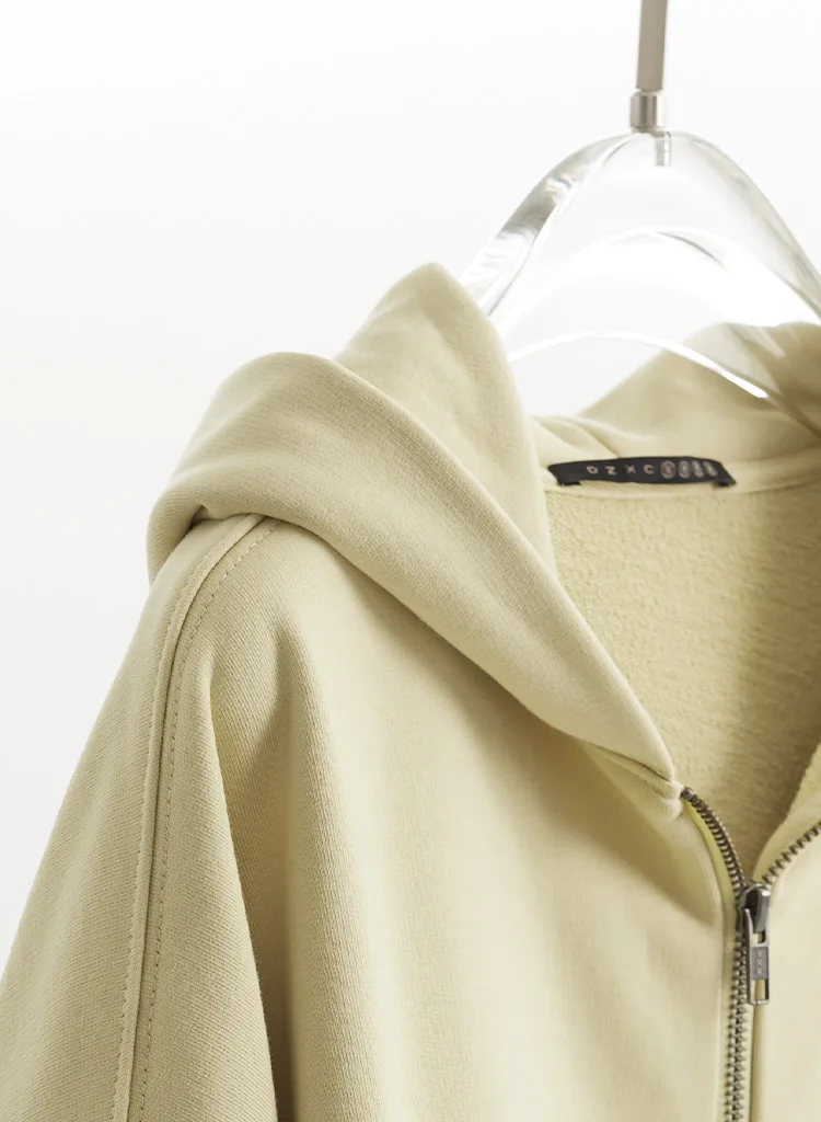 Unisex Style~Loose-Fitting Hooded Sweatshirt, Designer-Style Women's Top, Pure Cotton Zip-Up Jacket, Couple's Style, New Spring 2026 Model