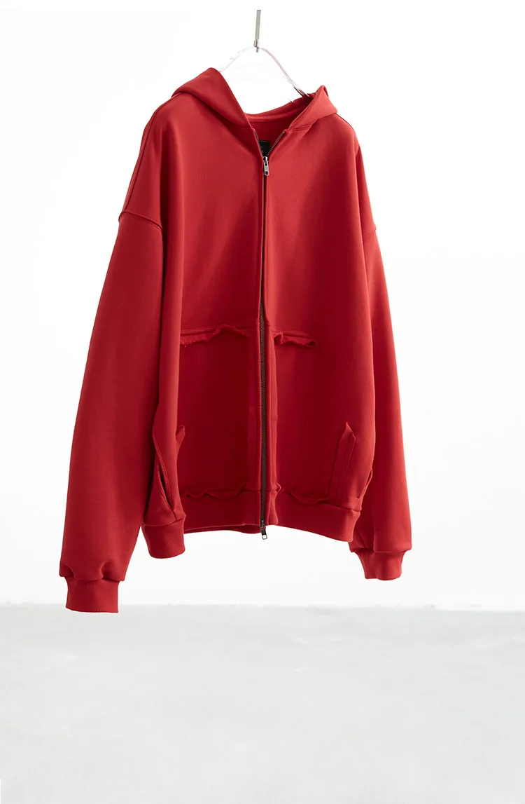 Unisex Style~Loose-Fitting Hooded Sweatshirt, Designer-Style Women's Top, Pure Cotton Zip-Up Jacket, Couple's Style, New Spring 2026 Model