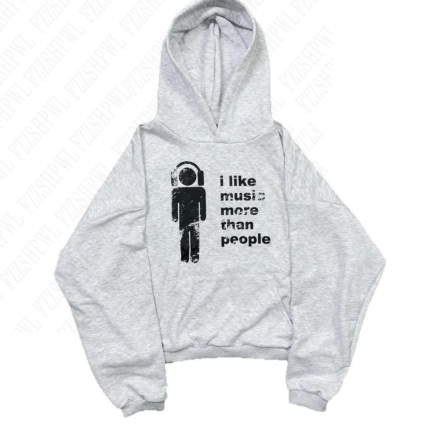 American retro y2k street Harajuku unique letter print dark hooded sweatshirt for both men and women in autumn and winter emo