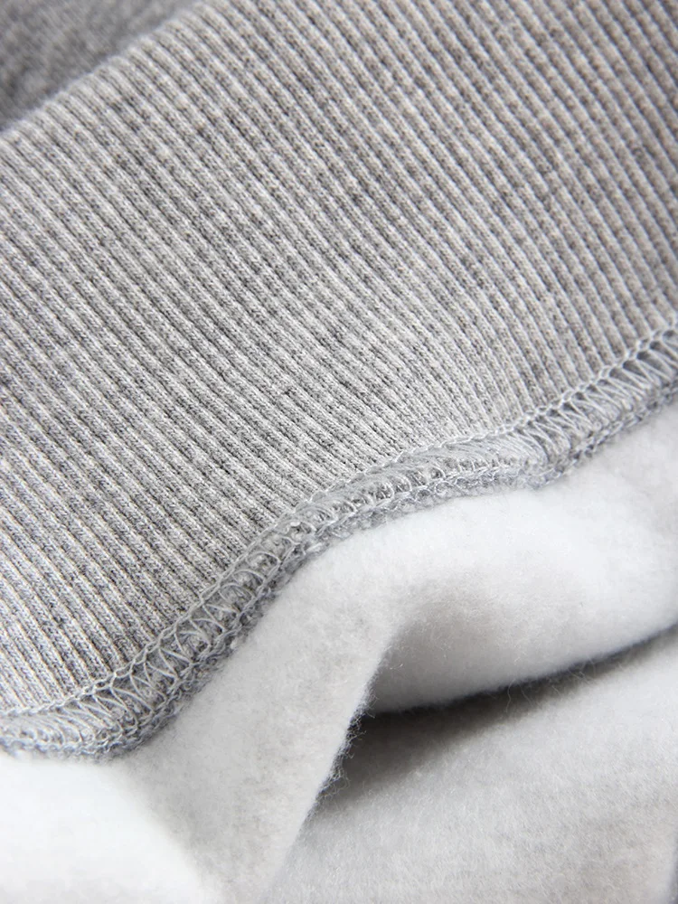 Streamgirl Winter 2023 Women Sweatshirts Warm Casual Slim Fleece Pullovers Gray Velvet Winter Sweatshirts For Women Winter