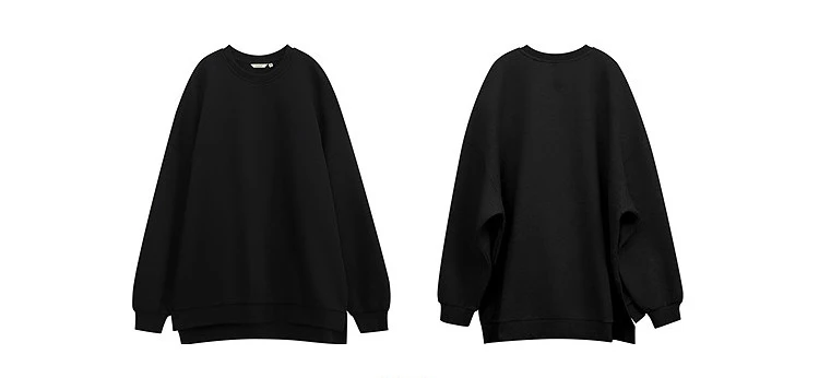 Amii Women's Sweatshirt 2026 Autumn New Round Neck Love Embroidery Pullover Sweatshirts Loose Drop Shoulder Sleeve Top 12641112