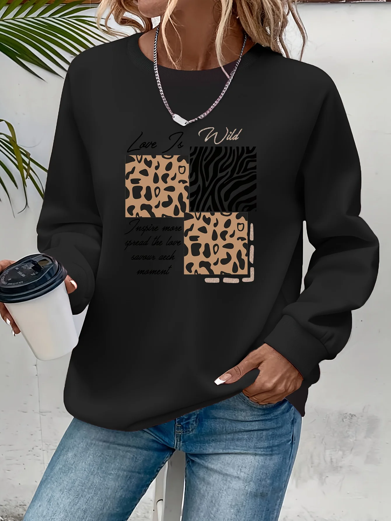 Women's Autumn and Winter Loose Casual Comfortable Merry Letter Pattern Printed Thick Long Sleeved Round Neck Hoodie Pullover