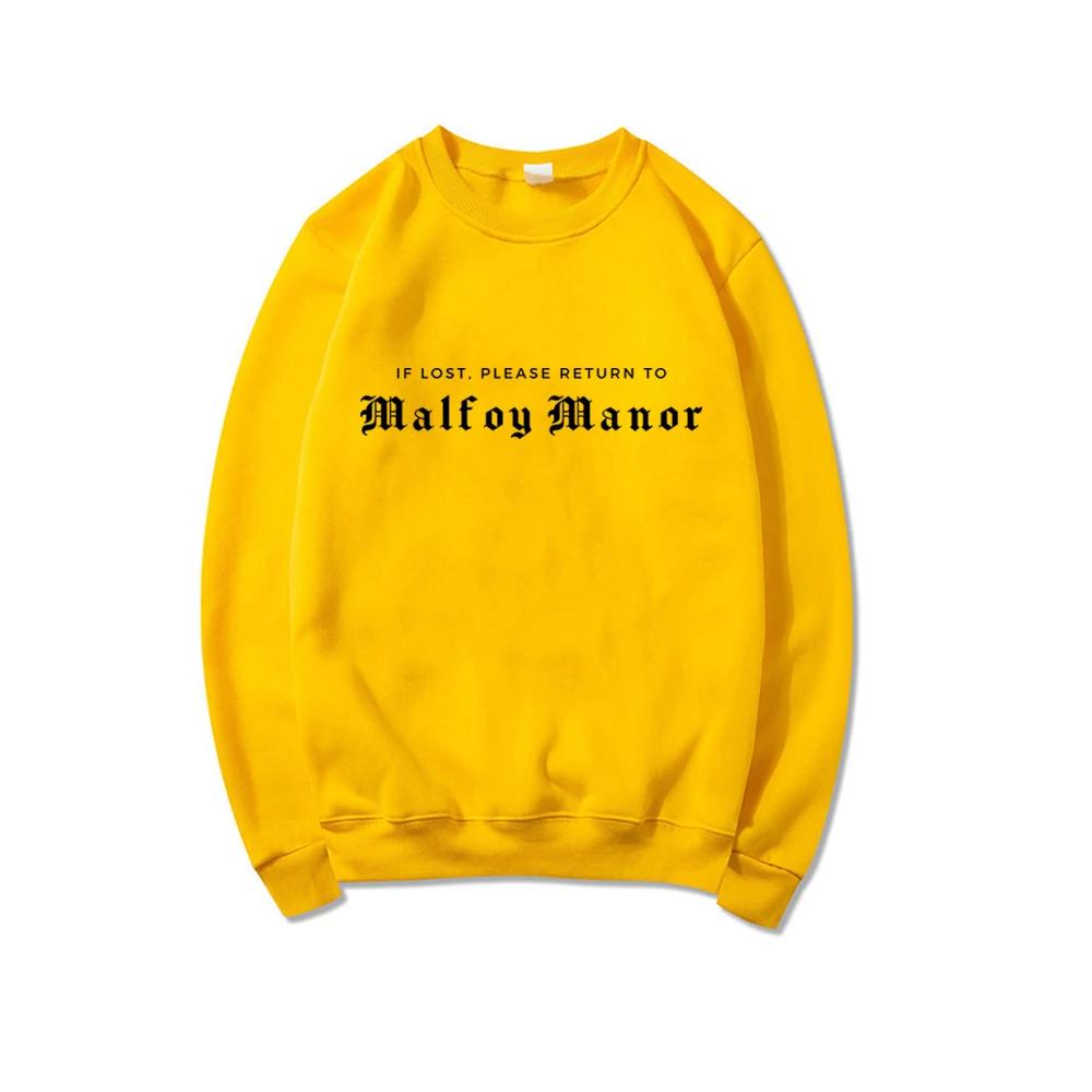 Malfoy Manor Book Sweatshirt Malfoy Sweatshirts Wizard School Hoodie Dark Academia Clothing Unisex Long Sleeve Pullovers Tops