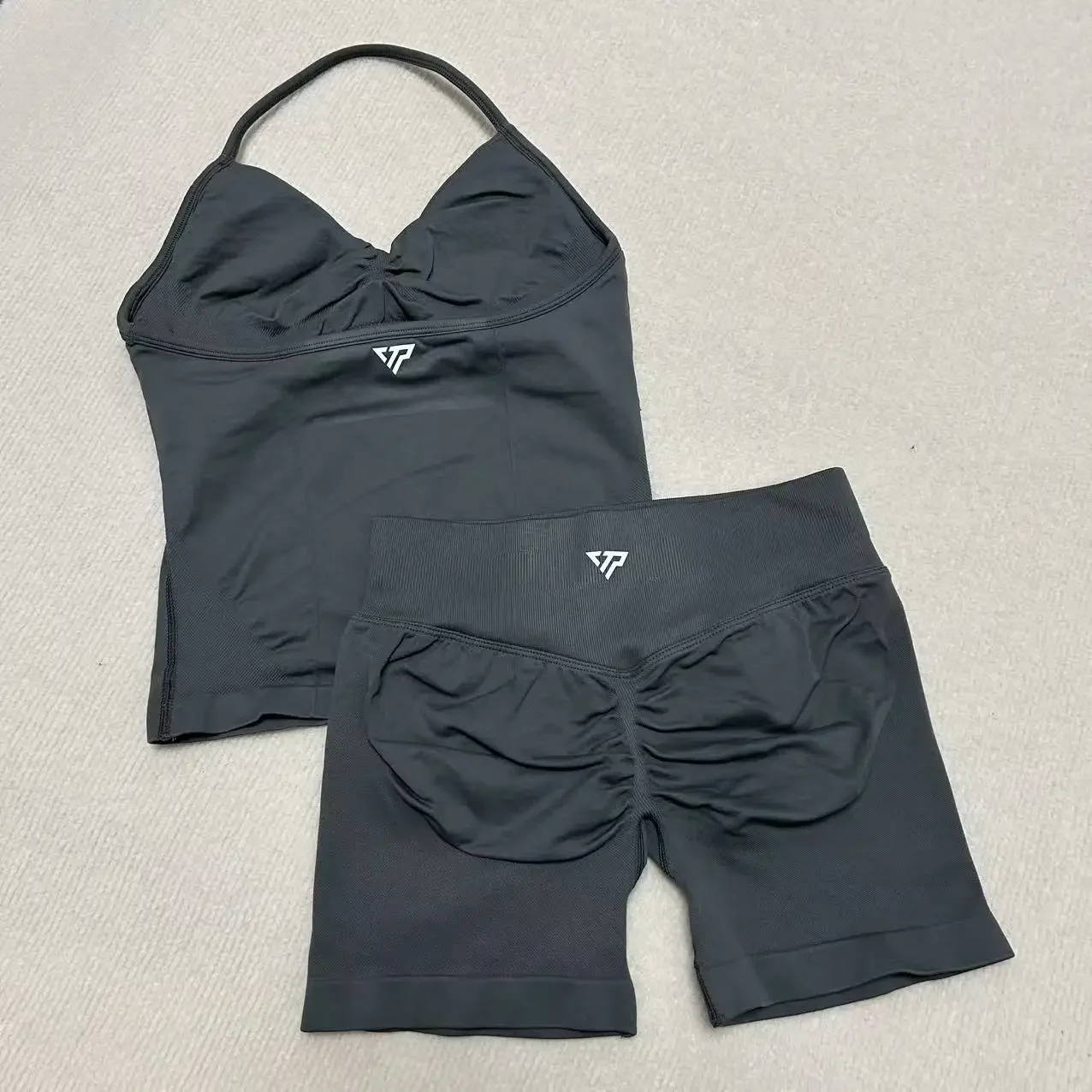 Keep That Pump Women Yoga Shorts Gym Shorts Recoil Scrunch Shorts Seamless Silicone Printed High Quality Fitness Sport Shorts