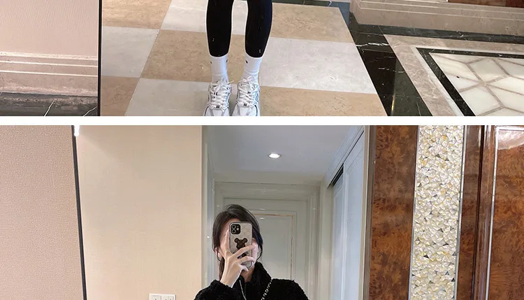 2024 Autumn Winter Fleece Fluffy Jacket Streetwear Zipper Coat Women Plush Warm Outerwear Letter Splice Female Sweatshirt