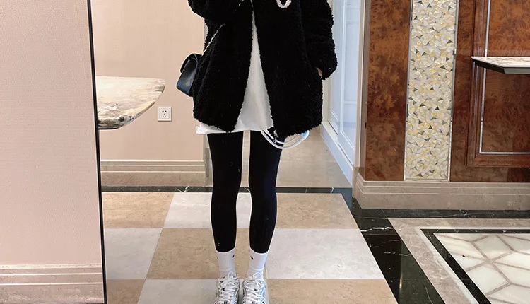 2024 Autumn Winter Fleece Fluffy Jacket Streetwear Zipper Coat Women Plush Warm Outerwear Letter Splice Female Sweatshirt