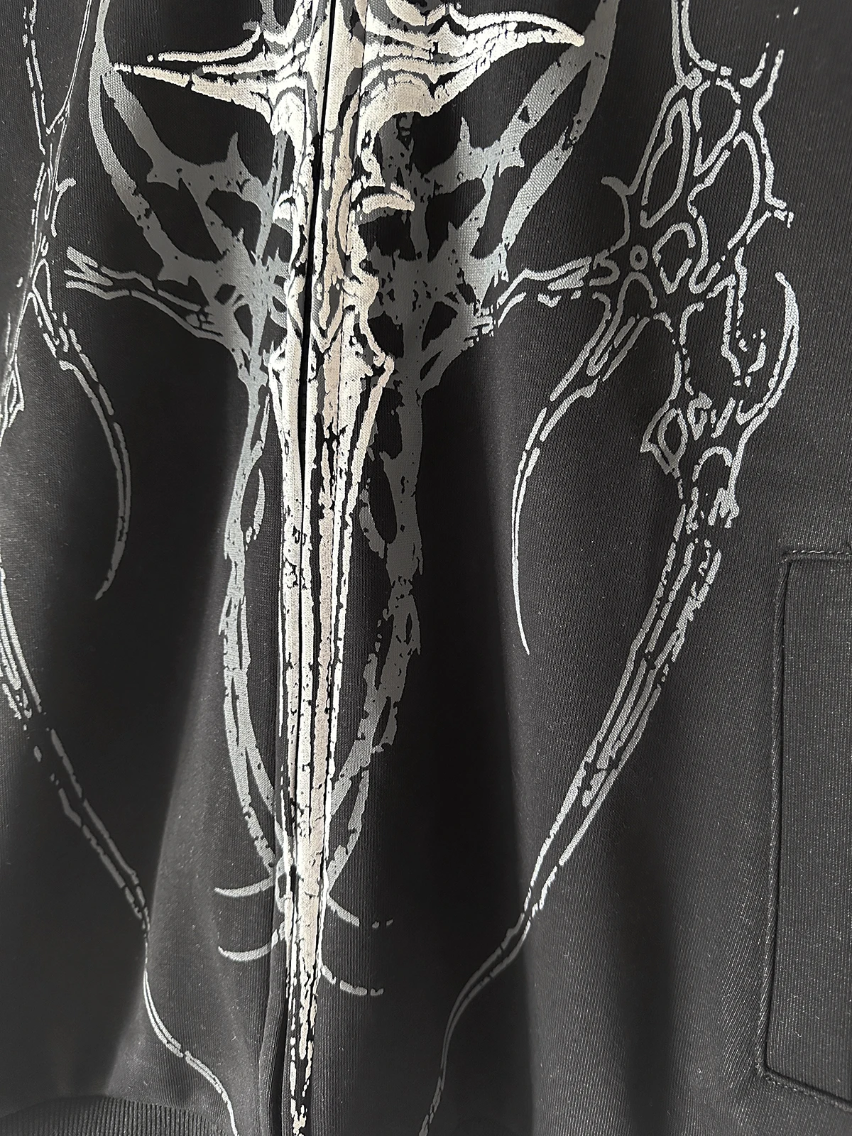 Y2K Subculture Gender Neutral Hoodie Jacket Spring Autumn 2025 Loose Fit Zip Up Thin Coat Harajuku Streetwear Gothic Outfit New