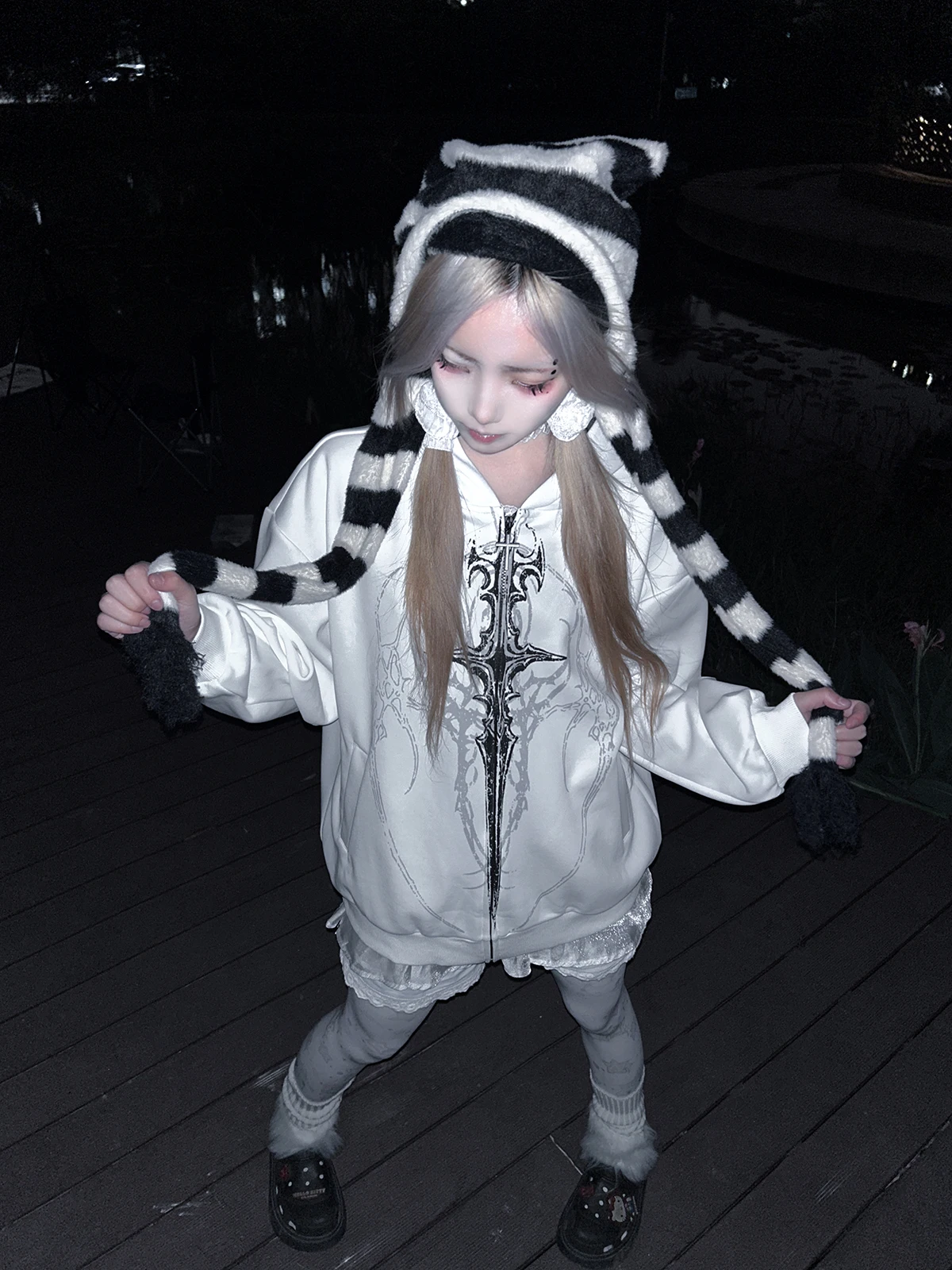 Y2K Subculture Gender Neutral Hoodie Jacket Spring Autumn 2025 Loose Fit Zip Up Thin Coat Harajuku Streetwear Gothic Outfit New
