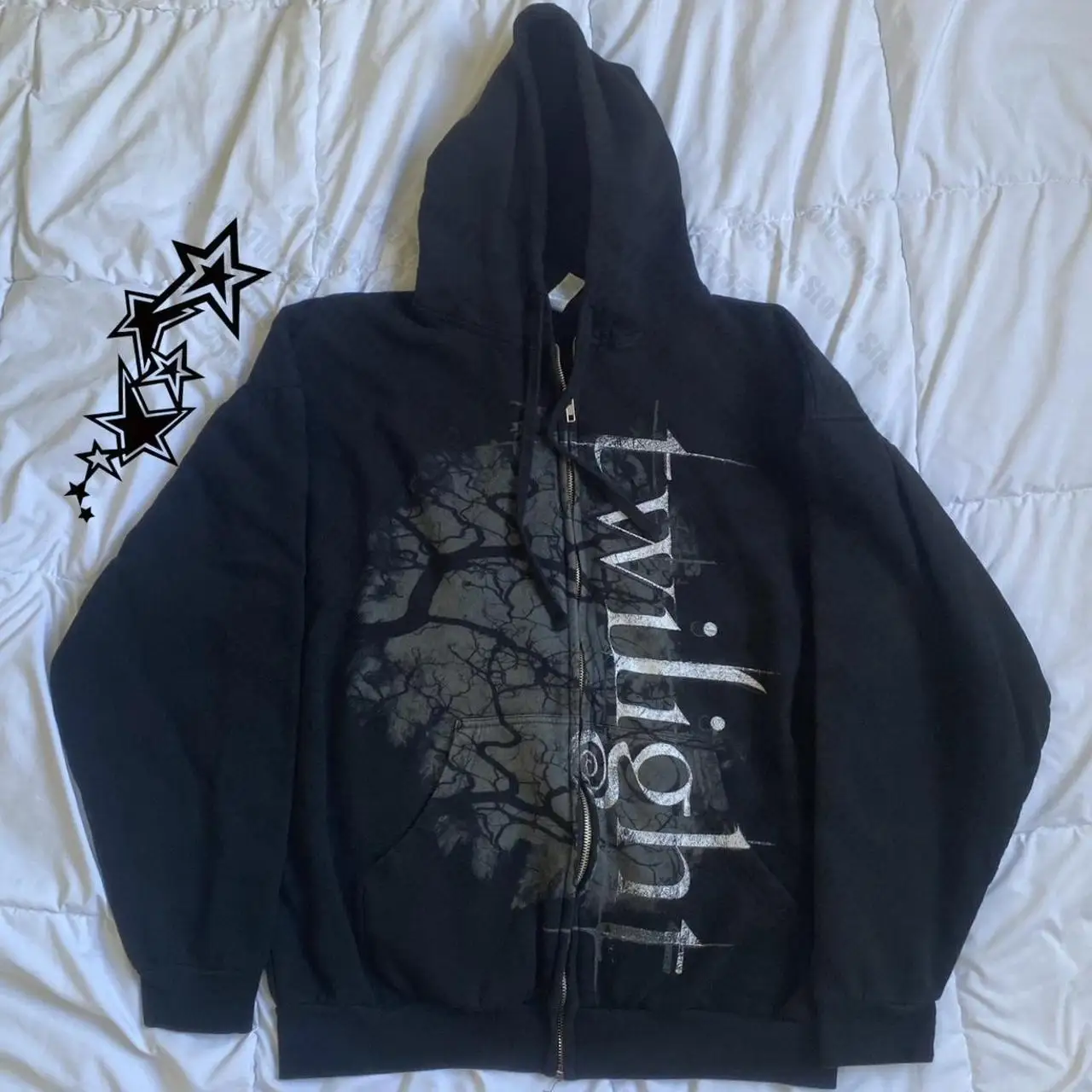 Clothing Female Graphic Sweatshirts Y2k Women's Sweatshirt Women Clothes Top Pullovers Hooded Zip-up Oversized Hoodie Grunge Emo