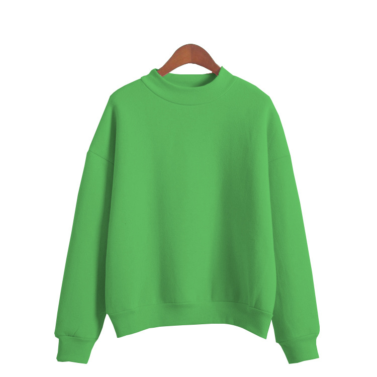 Woman Sweatshirts 2025 Sweet Korean O-neck Knitted Pullovers Thick Autumn Winter Candy Color Loose Hoodies Solid Womens Clothing