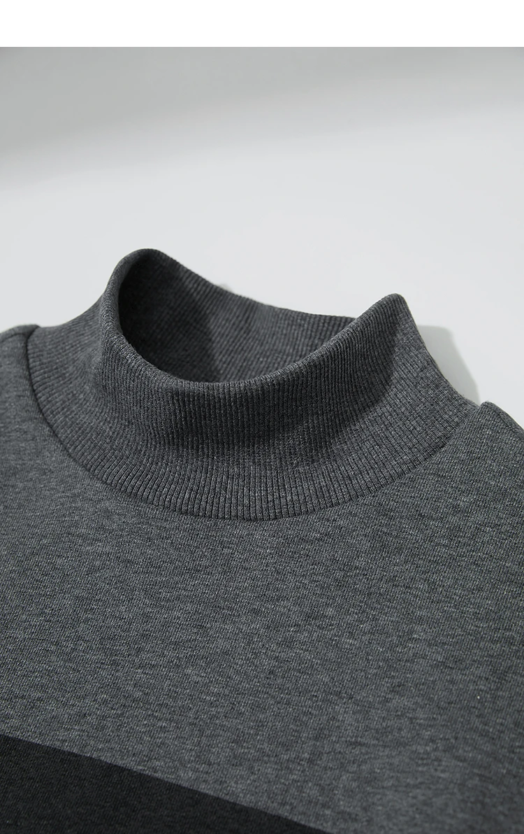 AMII Woman Sweatshirts 2025 Autumn New Minimalist Turtleneck Top Women Loose Knitted Christmas Cotton Female Sweatshirt 12544006