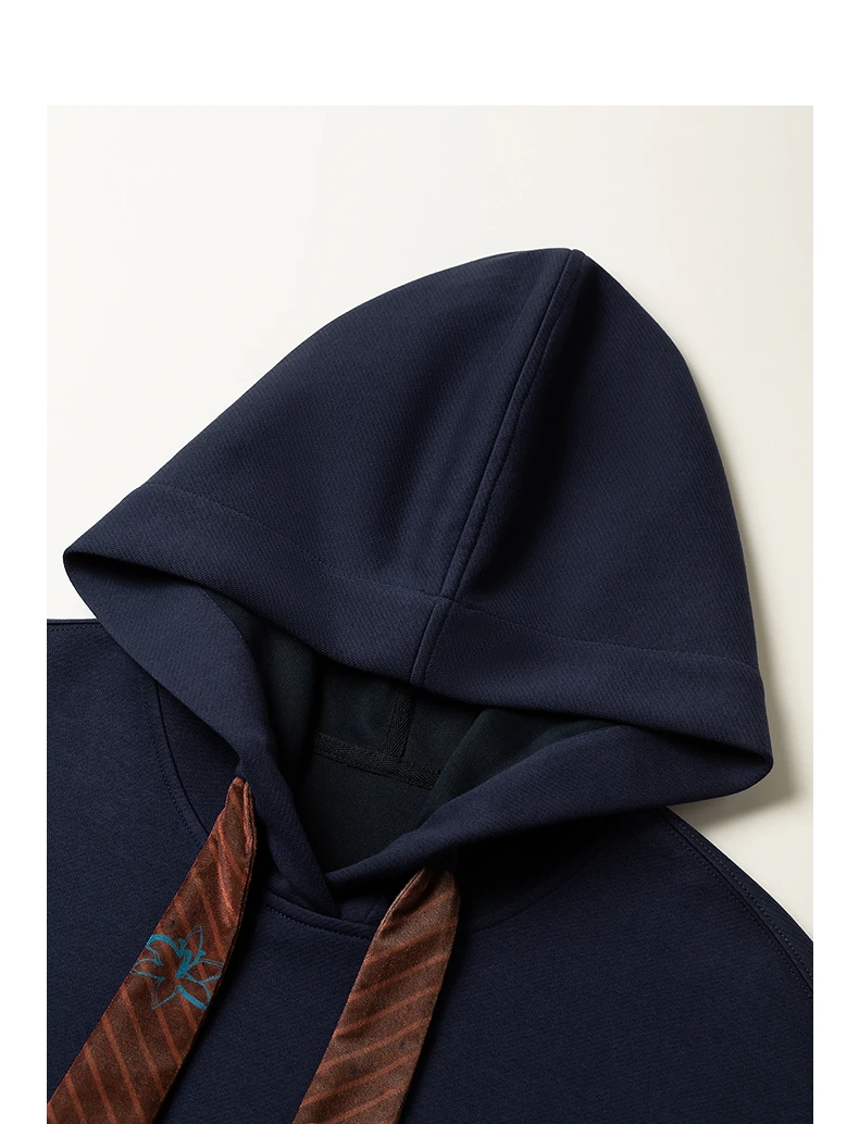 TOYOUTH Liberte Series Women Sweatshirt 2026 Autumn New Nomadic Print Ribbon Detail Hooded Loose Top
