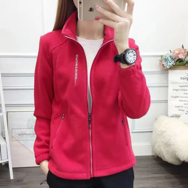 2025 Femme Leisure Stand-up Collar Sports Shirt Autumn Women Long Sleeves Sweatshirt Retro Ladies Large Size 5XL Fleece Outwear