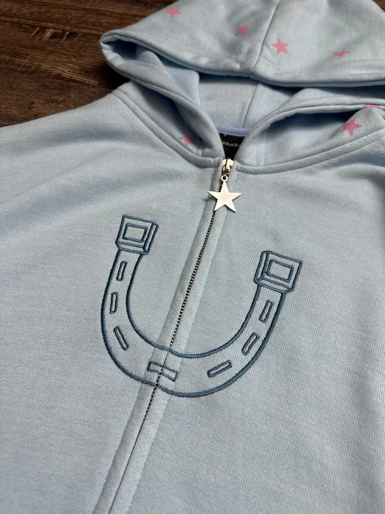 JoJo SBR Johnny Joestar Hoodie Anime Zip Up Jacket Y2K Aesthetic Star Print Oversized Casual Streetwear Sweatshirt