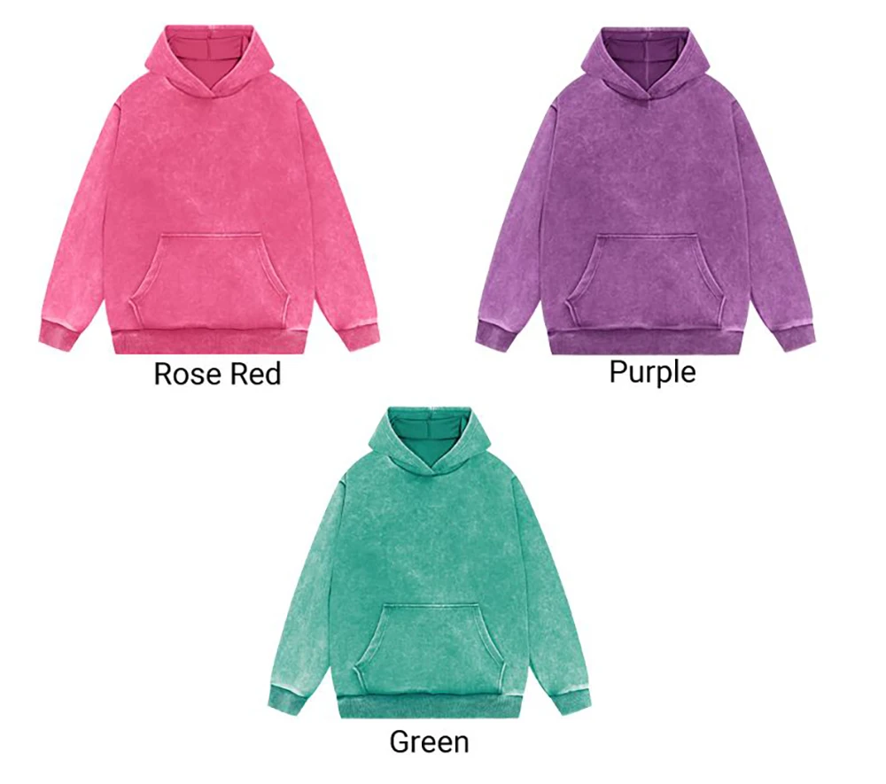 100% Cotton Couple Washed Hoodies Oversized Autumn Women Hoody Comfortable Family Pullovers Loose Team Casual Woman Clothing