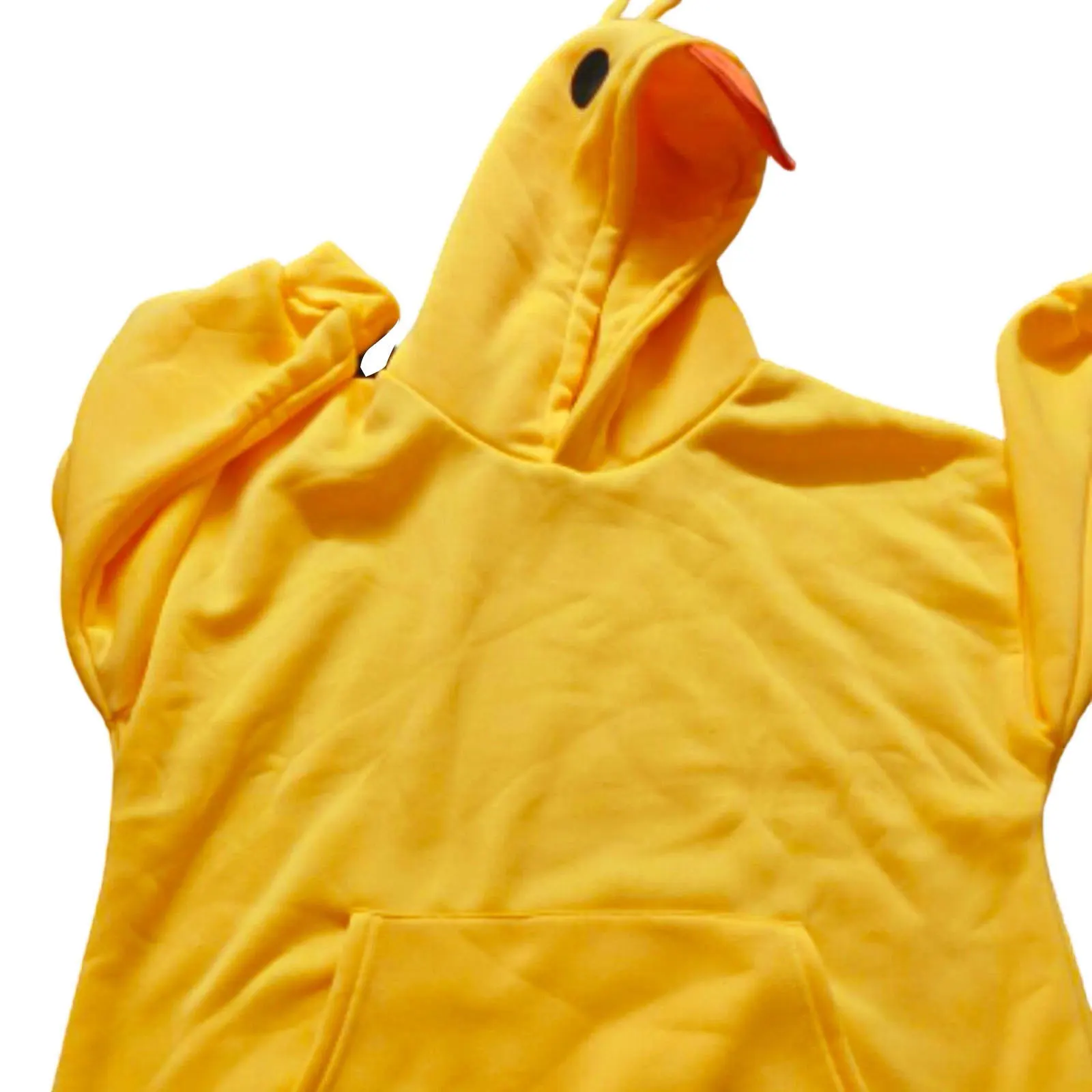 Cute Cartoon Yellow Duck Hooded Sweatshirts Women Kawaii Long Sleeve Oversize Hoodies With Pockets Harajuku Y2k Tops Pullover