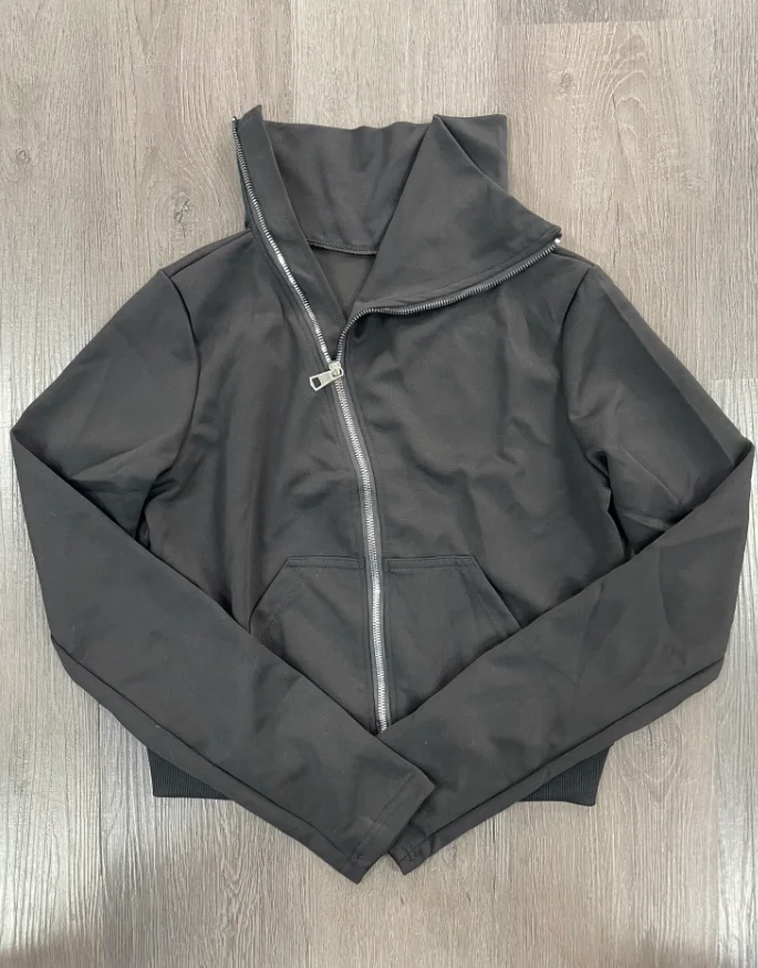 American Hooded Long Sleeve Jacket Women Autumn Winter Casual Coat Loose Cardigan Tops Harajuku Y2k Zipper 2025 Fashion New