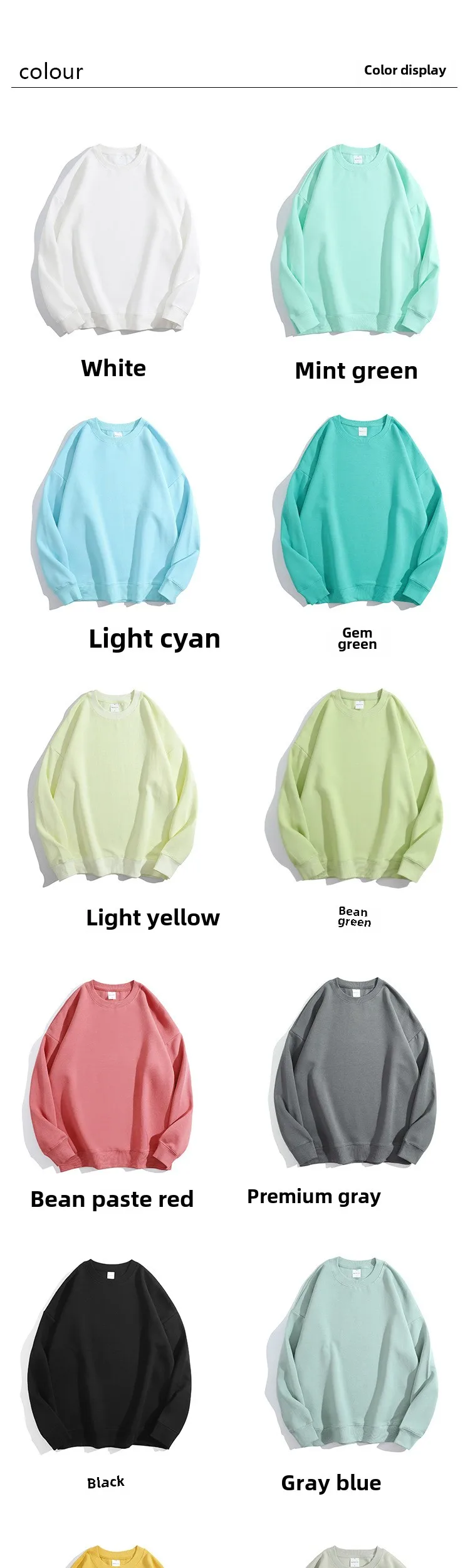 Spring Oversize Sweatshirts for Women O Neck Cotton Solid Hoodie Long Sleeve Tops Loose Women's