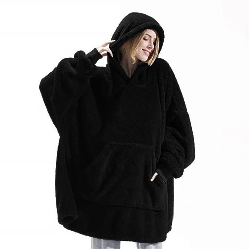 10 Colors Fleece Unisex Loose Hooded Coats Autumn Winter Add Velvet Lover Men And Women Pullover Sweatshirt FYY-9008