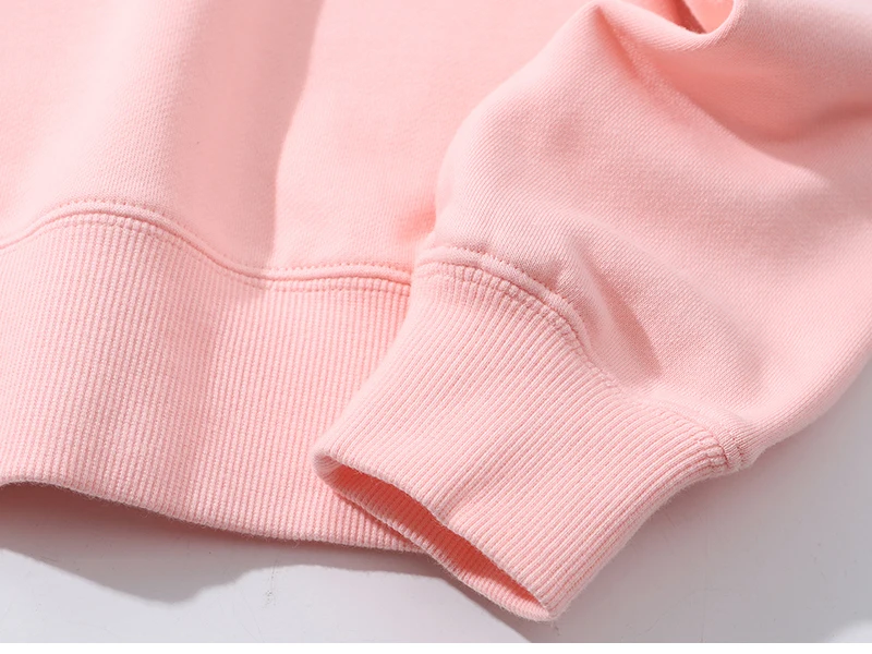 Embroidery Custom 100% Cotton Sweatshirt,Brand Loose Sweater,Autum Winter Long Sleeve Pullover,Vintage Woman Men Unisex  Clothes