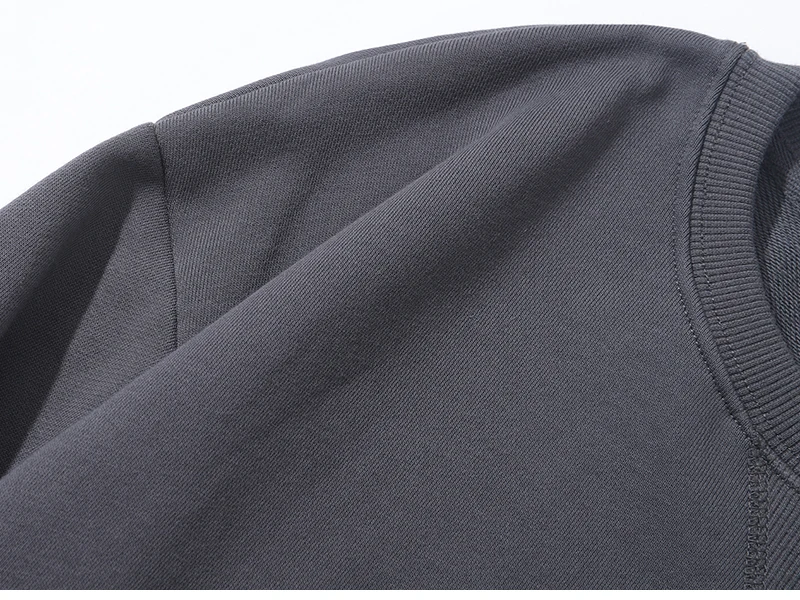 Embroidery Custom 100% Cotton Sweatshirt,Brand Loose Sweater,Autum Winter Long Sleeve Pullover,Vintage Woman Men Unisex  Clothes