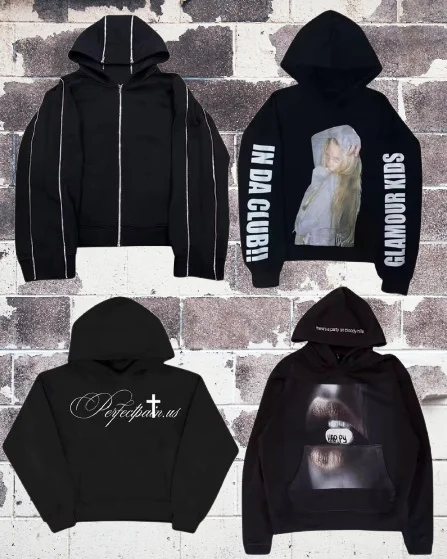 Harajuku Gothic Y2K Hoodies Mens Womens Clothing Hip Hop Gothic Graphic Print Oversized Hoodies Sweatshirts Casual Jackets