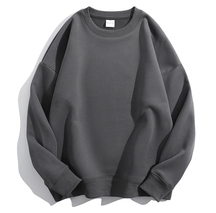 Soft Fleece Sweatshirt Women Sport Winter Clothes Warm Blue Round Neck Loose Pullovers Oversized Women Velvet Sweatshirt Black