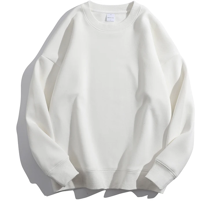 Soft Fleece Sweatshirt Women Sport Winter Clothes Warm Blue Round Neck Loose Pullovers Oversized Women Velvet Sweatshirt Black