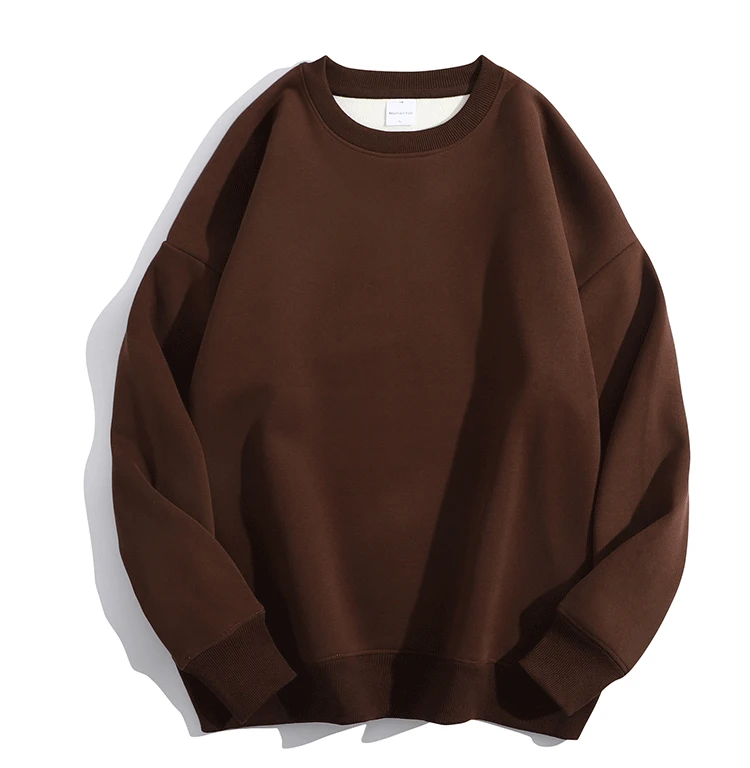 Soft Fleece Sweatshirt Women Sport Winter Clothes Warm Blue Round Neck Loose Pullovers Oversized Women Velvet Sweatshirt Black