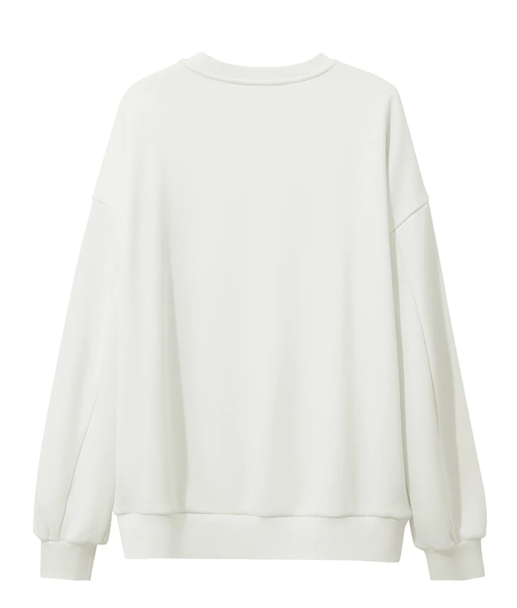 Amii Sweatshirt For Woman 2026 Winter New Casual Round Neck Long Sleeve Hoodie Women Loose Warm Pullover Versatile Top 12524080