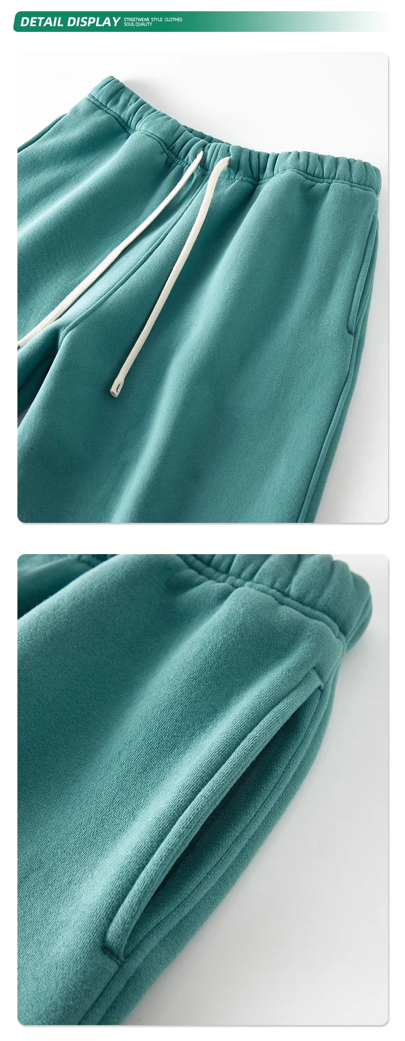 Custom LOGO men's 350G heavy autumn winter new cotton and polyester loose fleece sweater hooded sweatpants couple two-piece set