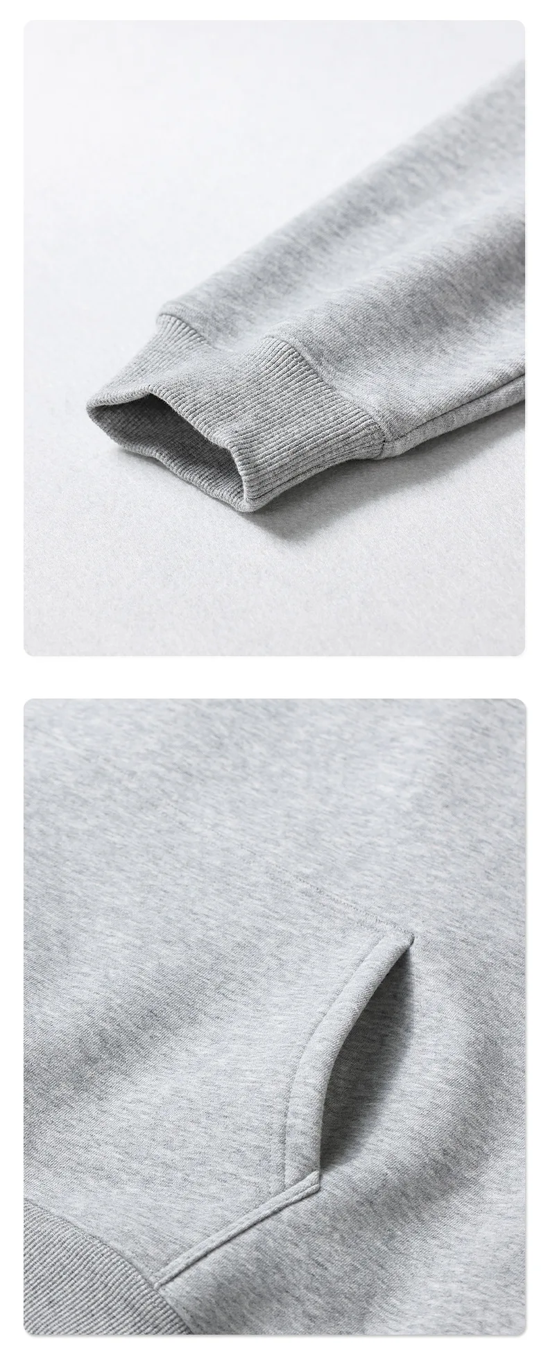 Custom LOGO men's 350G heavy autumn winter new cotton and polyester loose fleece sweater hooded sweatpants couple two-piece set
