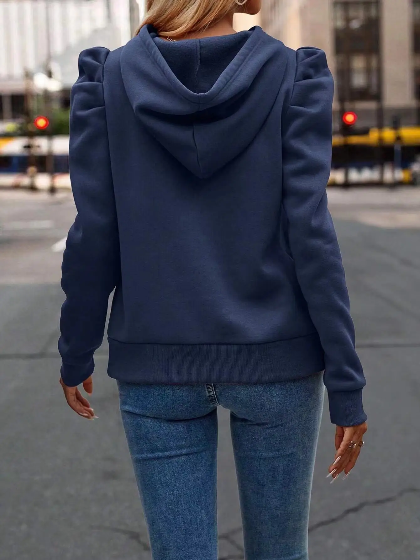 New Autumn Gothic Style Casual Long-Sleeved Hooded Short Sweater Jacket Women Fashion Zipper Sports Hoodies Y2K Sweatshirt