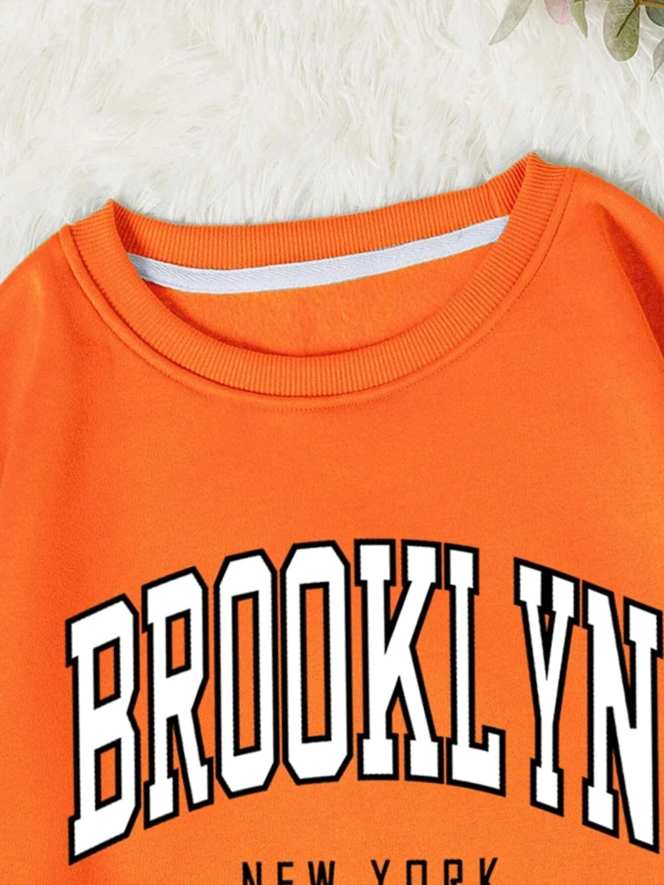 Brooklyn New Work Printed Hoodies Women Cotton Colorful Clothes Basic Trend Hooded Tops Be Durable Harajuku Hoodie Womens