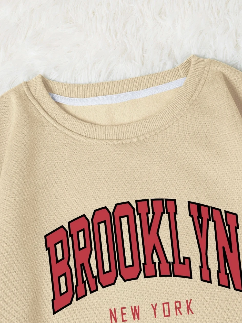 Brooklyn New Work Printed Hoodies Women Cotton Colorful Clothes Basic Trend Hooded Tops Be Durable Harajuku Hoodie Womens