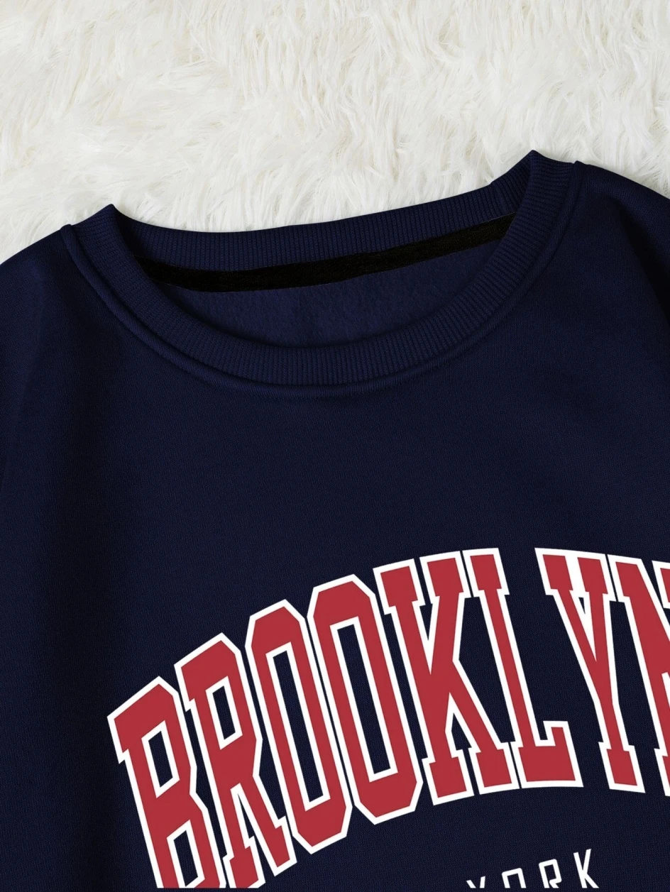 Brooklyn New Work Printed Hoodies Women Cotton Colorful Clothes Basic Trend Hooded Tops Be Durable Harajuku Hoodie Womens