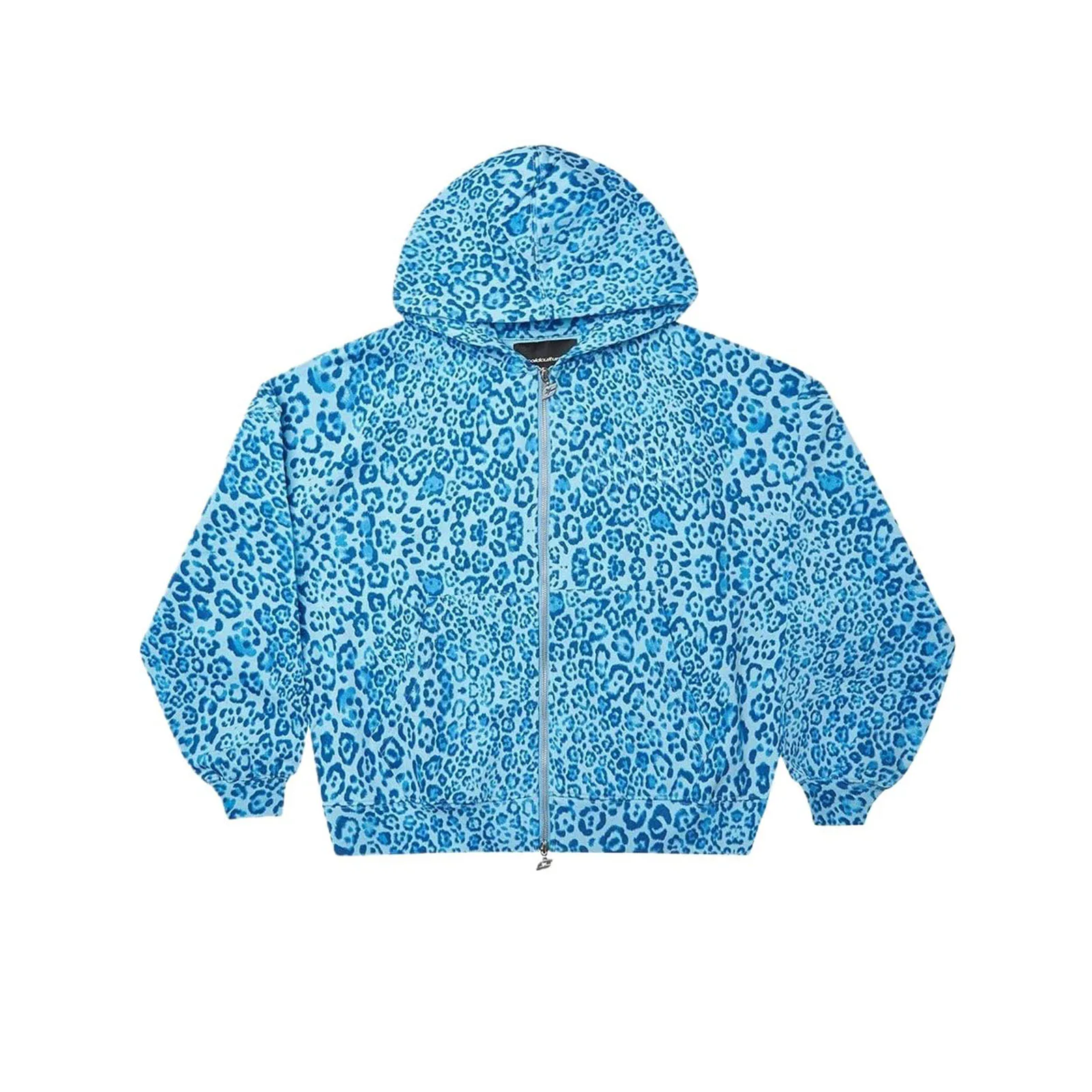 Women Chic Leopard Printed Y2k Hoodies Oversize Hooded Jackets Boyfriend Full Zipper Long Sleeve Casual Hip Hop Sweatshirts