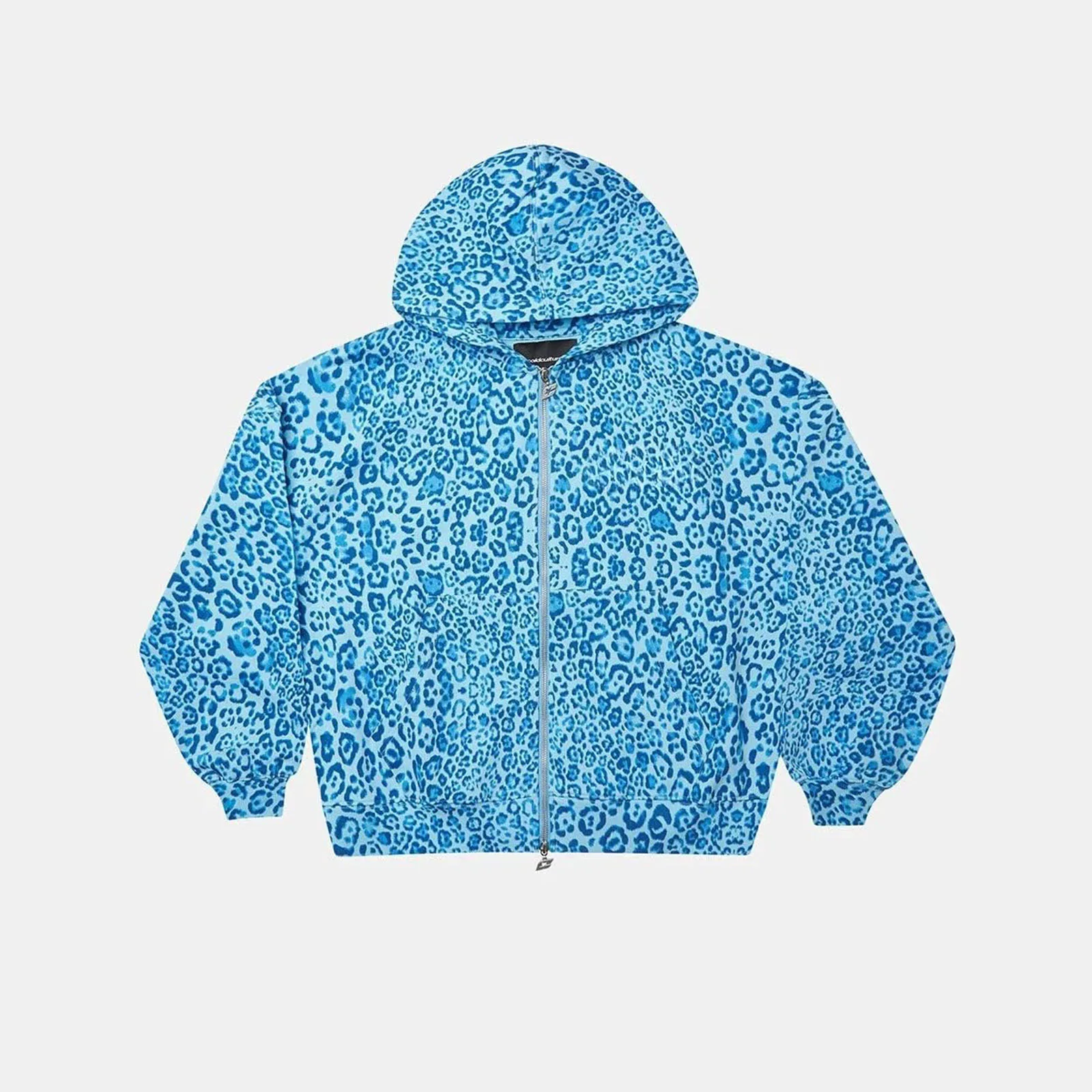 Women Chic Leopard Printed Y2k Hoodies Oversize Hooded Jackets Boyfriend Full Zipper Long Sleeve Casual Hip Hop Sweatshirts