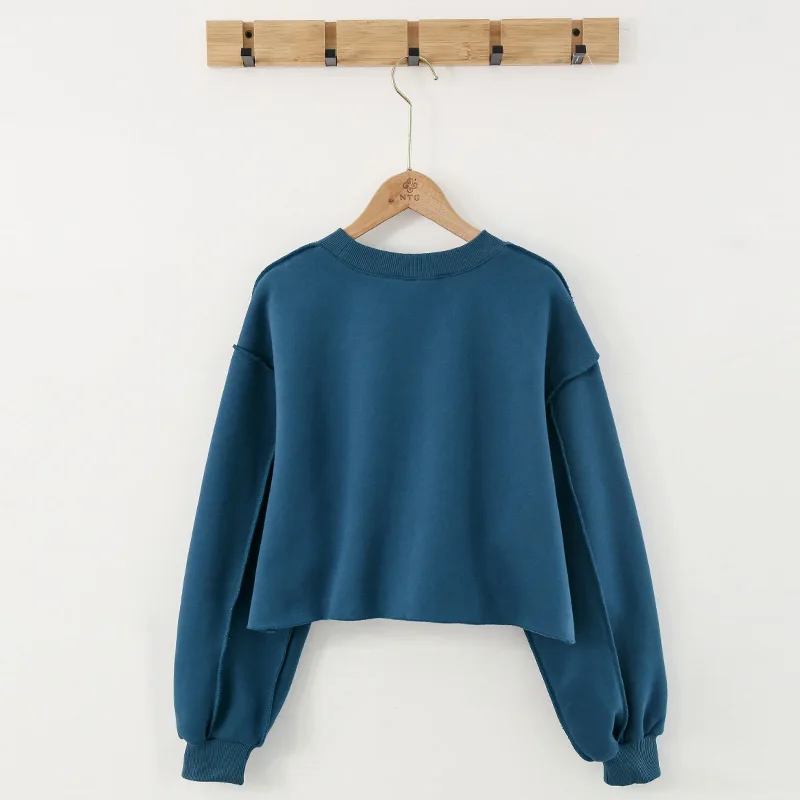 Vintage High Quality Oversized Women Sweatshirt Hoodies Casual Loose Vintage Long Sleeve Harajuku Streetwear Crop Pullover