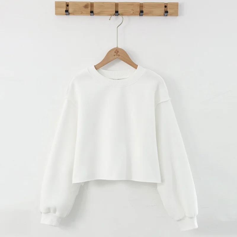 Vintage High Quality Oversized Women Sweatshirt Hoodies Casual Loose Vintage Long Sleeve Harajuku Streetwear Crop Pullover